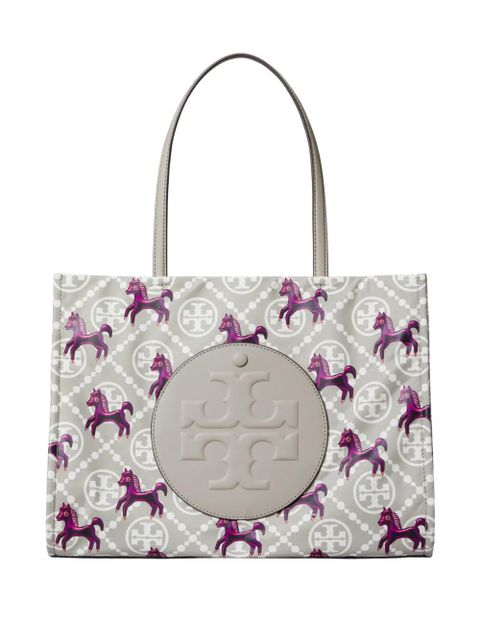 Tory Burch Ella horse-printed tote bag - Grey - zdjęcie produktu nr 1