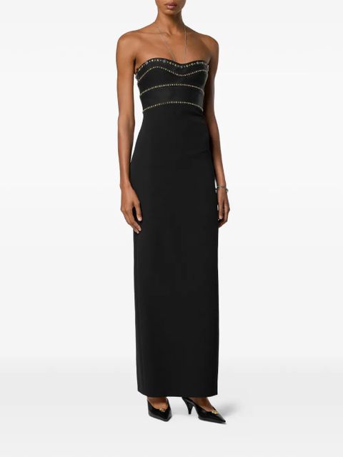 Versace studded strapless maxi dress - Black - zdjęcie produktu nr 2