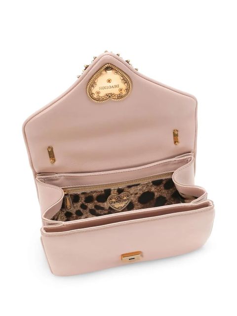 Dolce & Gabbana medium Devotion leather crossbody bag - Pink