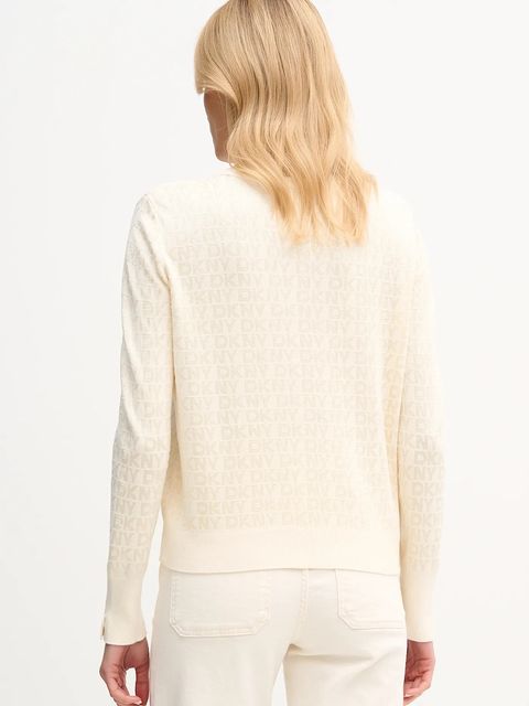 Dkny sweter damski kolor beżowy DJ5R0877 - zdjęcie produktu nr 2