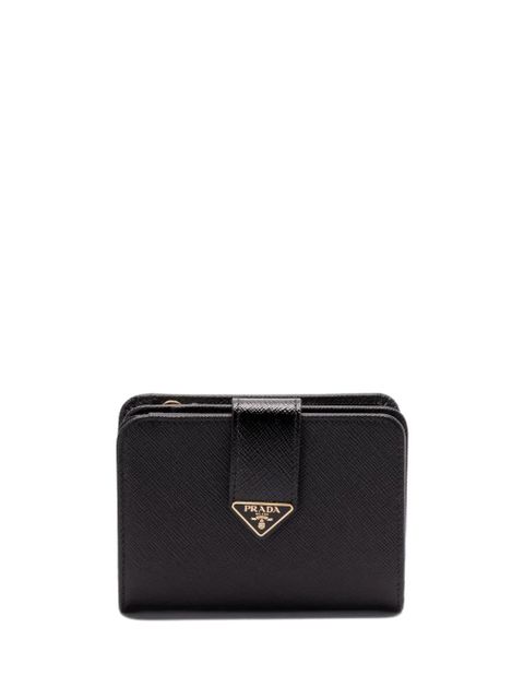 Prada triangle-logo bi-fold wallet - Black - zdjęcie produktu nr 1