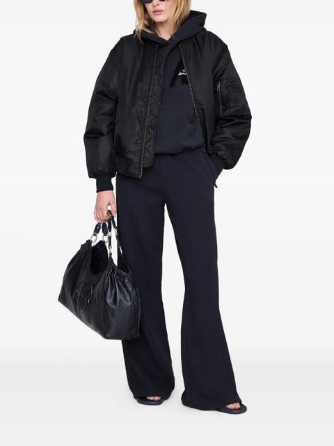 ANINE BING Kacey monogram track pants - Black