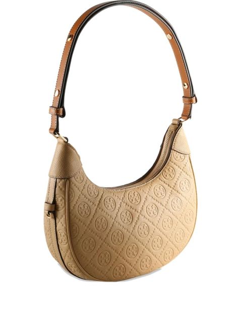 Tory Burch T-monogram half-moon shoulder bag - Neutrals
