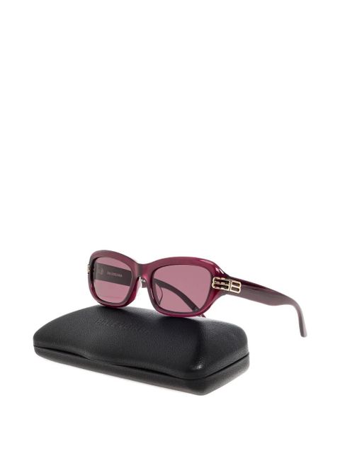 Balenciaga Eyewear logo oval-frame sunglasses - Purple - zdjęcie produktu nr 2