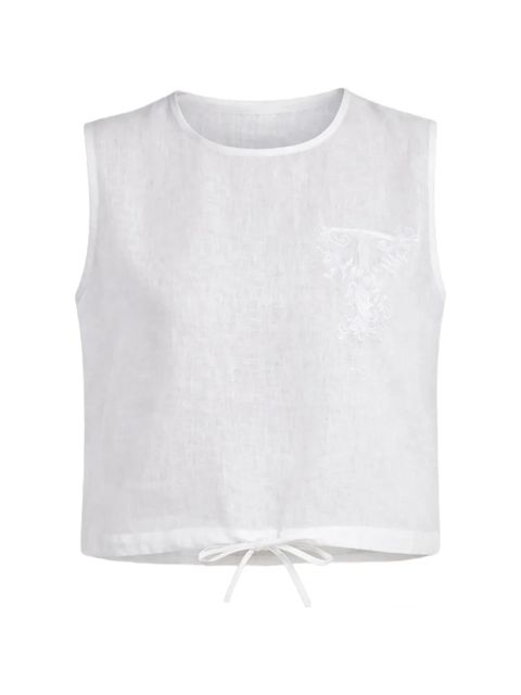 TWINSET embroidery tie top - Neutrals - zdjęcie produktu nr 1