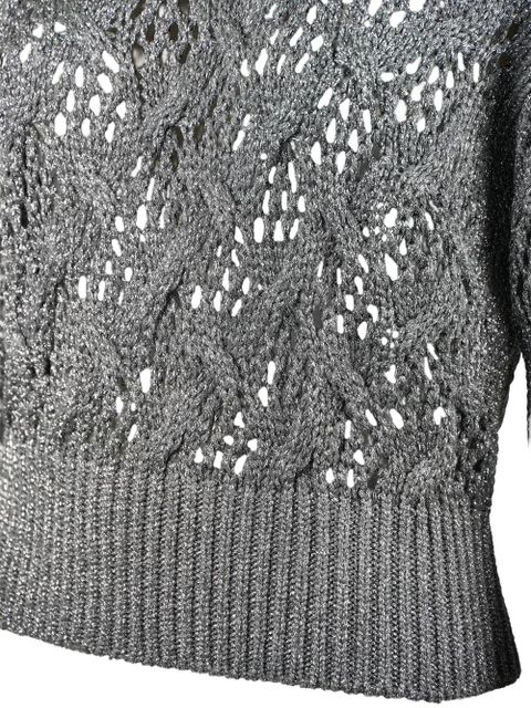 Max Mara Pilade openwork sweater - Grey