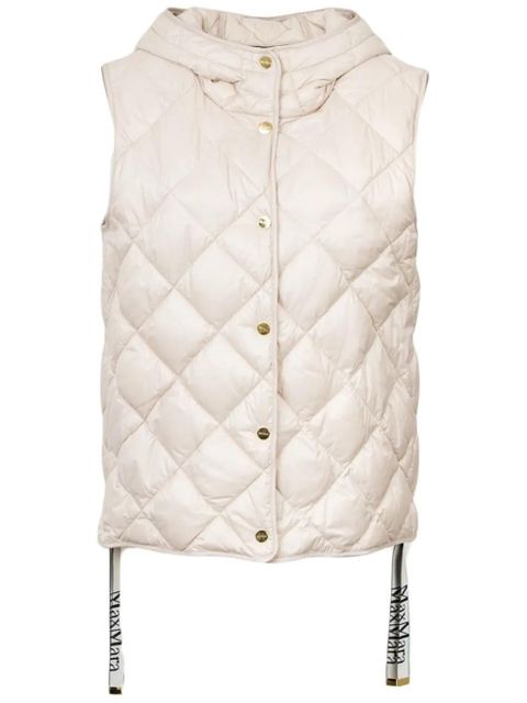 Max Mara Trefa quilted gilet - White - zdjęcie produktu nr 1
