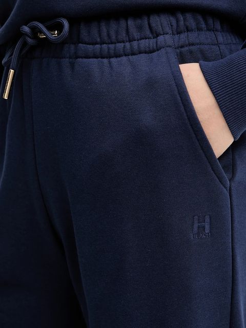 Silvian Heach spodnie dresowe MOUJANE kolor granatowy gładkie GPA25050PA