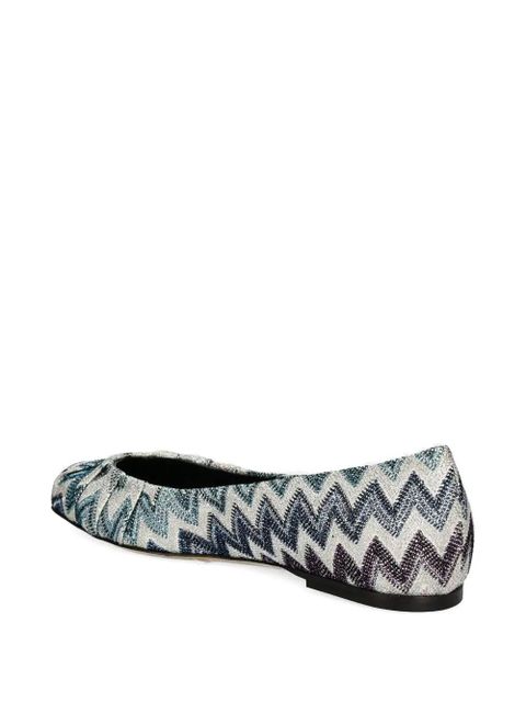Missoni Zigzag-pattern ballet flats - Neutrals - zdjęcie produktu nr 2