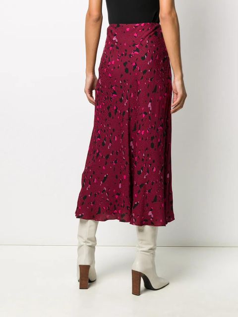 Ba&Sh Tomy leopard-print midi skirt - Purple