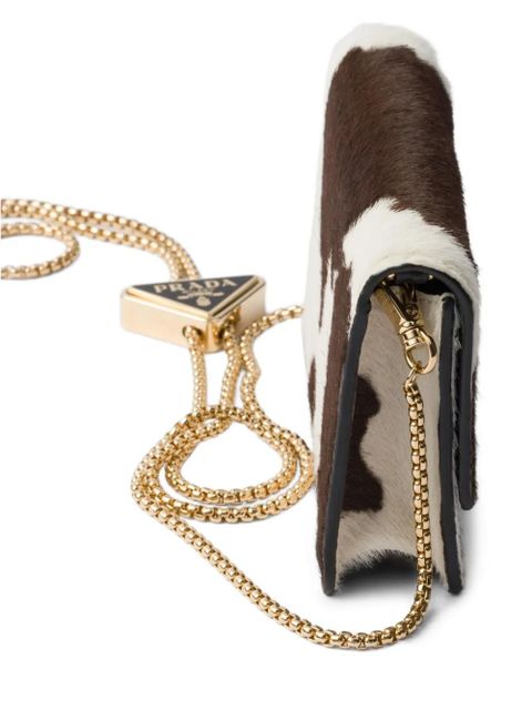 Prada printed shoulder bag - White