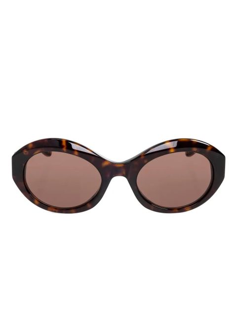 Balenciaga Eyewear oval frame sunglasses - Brown - zdjęcie produktu nr 1