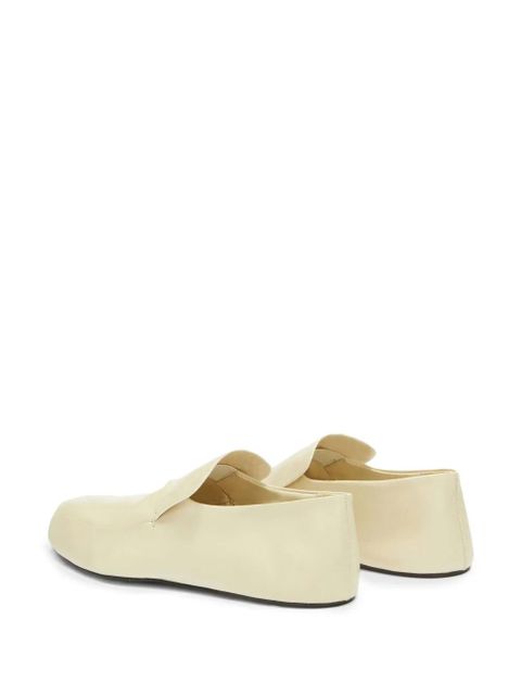 Jil Sander slip-on leather loafers - White - zdjęcie produktu nr 2