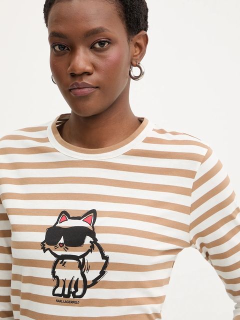 Karl Lagerfeld longsleeve bawełniany IKON