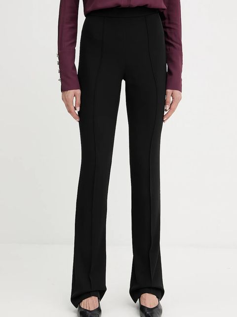 Patrizia Pepe spodnie damskie kolor czarny dzwony medium waist 8P0747 A454 - zdjęcie produktu nr 1