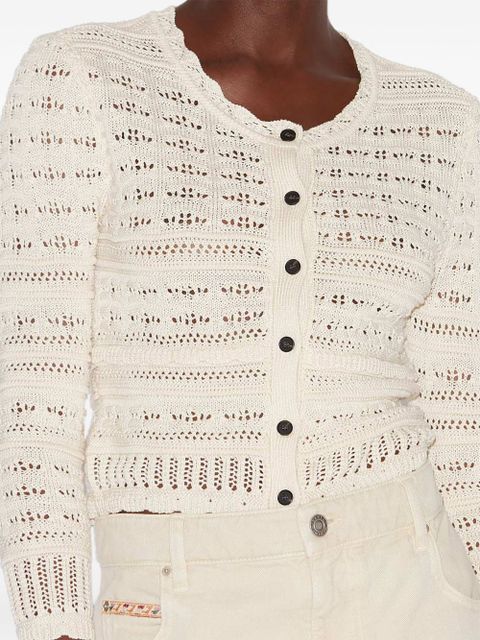 MARANT ÉTOILE Ajaline cardigan - Neutrals - zdjęcie produktu nr 2