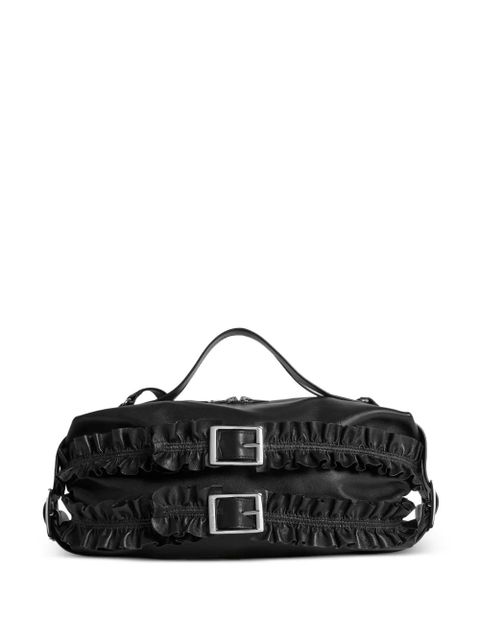 Simone Rocha biker leather tote bag - Black - zdjęcie produktu nr 1