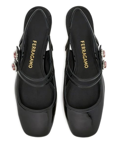 Ferragamo 40mm Mary Jane slingback pumps - Black