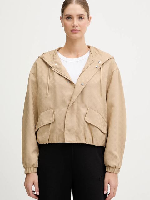 Guess kurtka PEONY kolor beżowy przejściowa V5YL02 WH492 - zdjęcie produktu nr 1