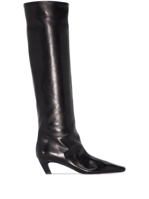 KHAITE Davis knee-high boots - Black - zdjęcie produktu nr 1