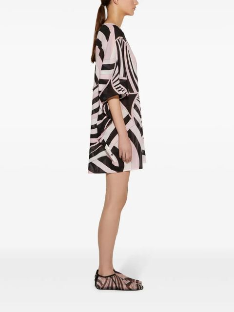 PUCCI Iride-print kaftan - Brown