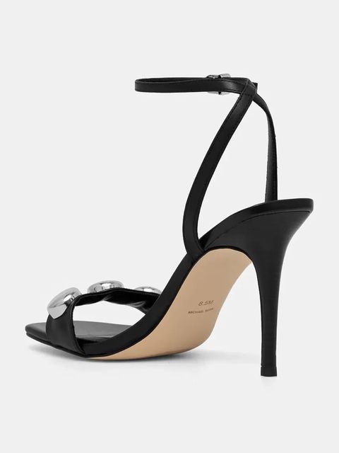 MICHAEL Michael Kors sandały skórzane Liana Dome Stud Sandal kolor czarny 40R6LNHS2L.001