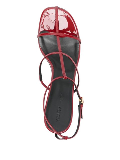 KHAITE 75mm Cage sandals - Red