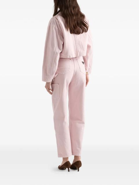 Prada logo-detail trousers - Pink
