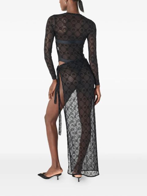 Marine Serre Moonogram cover-up - Black