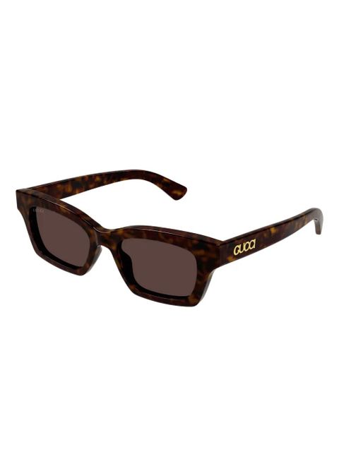 Gucci Eyewear rectangle-frame sunglasses - Brown - zdjęcie produktu nr 2