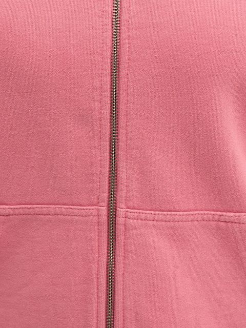 Helly Hansen bluza bawełniana damska kolor różowy z kapturem melanżowa 34461