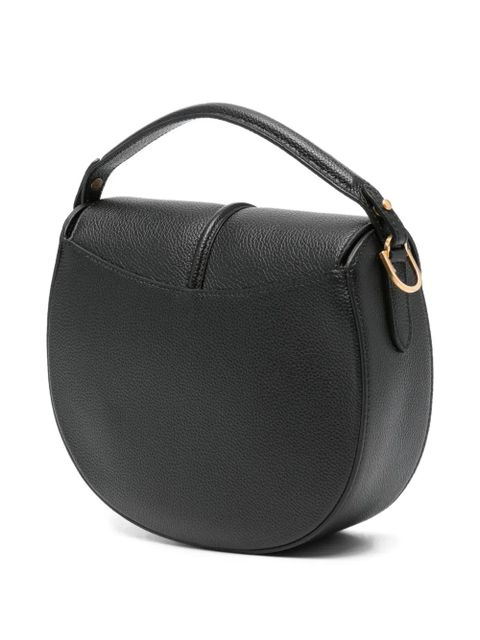 DeMellier small The Siena Saddle half-moon padlock bag - Black