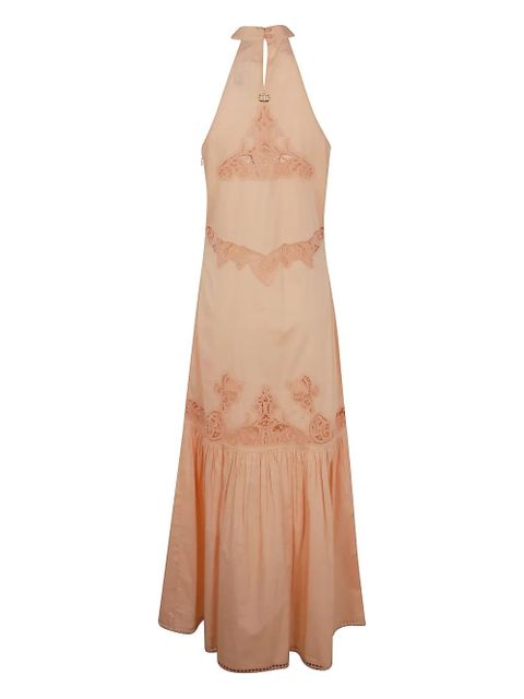 TWINSET broderie-anglaise halterneck maxi dress - Neutrals - zdjęcie produktu nr 2