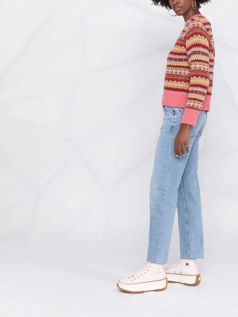 RE/DONE mid-rise straight leg jeans - Blue