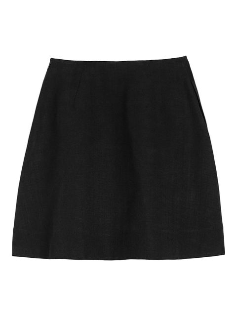 Jil Sander high-waist A-line miniskirt - Black