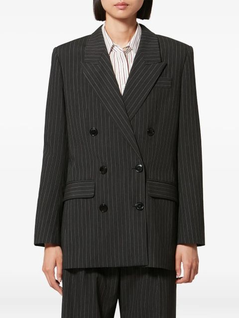 ISABEL MARANT Jevima pinstripe double-breasted blazer - Grey - zdjęcie produktu nr 2