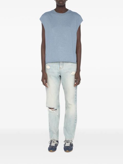 Zadig&Voltaire Cloe rhinestone T-shirt - Blue - zdjęcie produktu nr 2