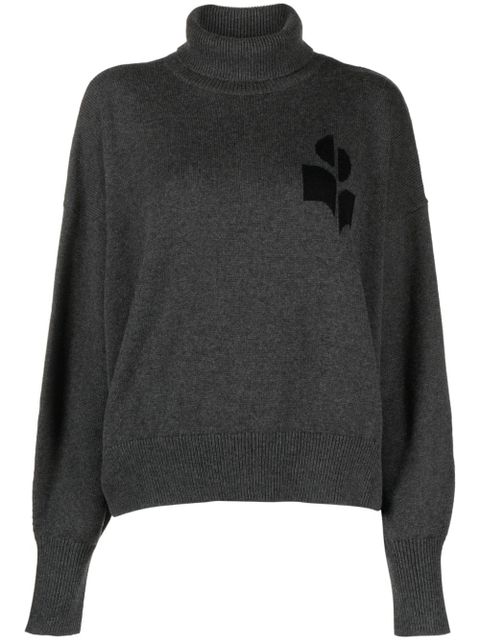 MARANT ÉTOILE Nash logo-intarsia sweater - Grey - zdjęcie produktu nr 1