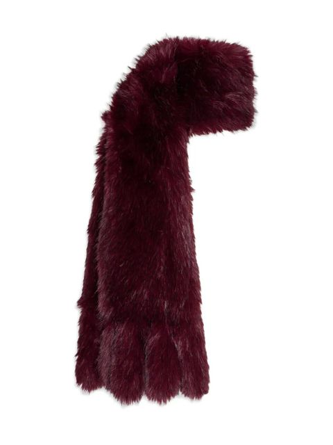 ROTATE BIRGER CHRISTENSEN faux-fur scarf - Red - zdjęcie produktu nr 1