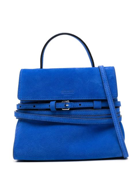 Moschino mini buckle-strap tote bag - Blue - zdjęcie produktu nr 1