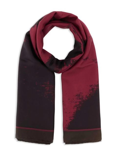 Alexander McQueen abstract-print scarf - Red - zdjęcie produktu nr 1