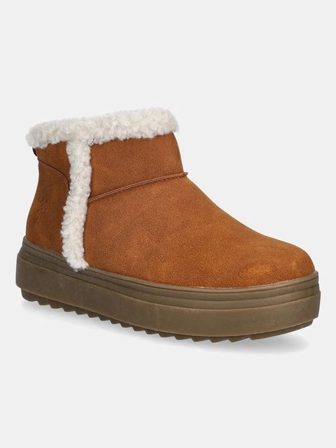 U.S. Polo Assn. botki ICY006 kolor brązowy na platformie lekko ocieplone ICY006W/EH1 - zdjęcie produktu nr 1