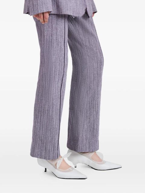 Proenza Schouler Lorenza flared trousers - Purple