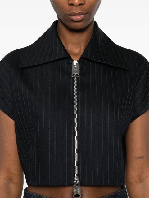 KHAITE Robin zipped shirt - Black