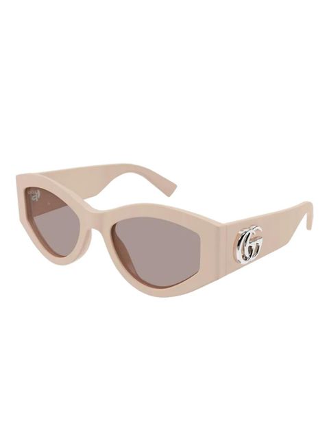 Gucci Eyewear geometric logo sunglasses - Neutrals - zdjęcie produktu nr 2