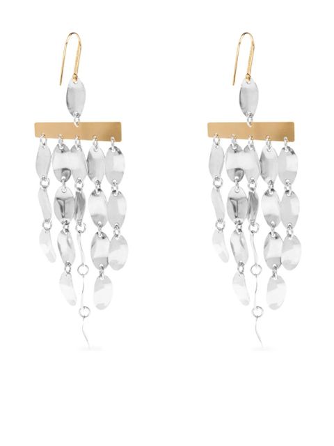 ISABEL MARANT hammered droplet earrings - Silver