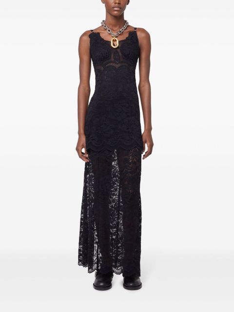 Rabanne lace maxi dress - Black