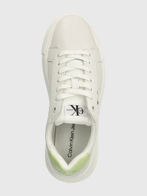 Calvin Klein Jeans sneakersy skórzane YW0YW00823 CHUNKY CUPSOLE MONOLOGO W