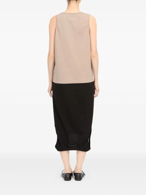 MM6 Maison Margiela cut-out midi dress - Neutrals