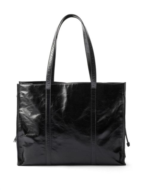 Prada leather tote bag - Black - zdjęcie produktu nr 2